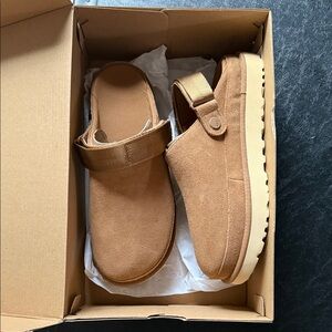 UGG Tan Suede Mules